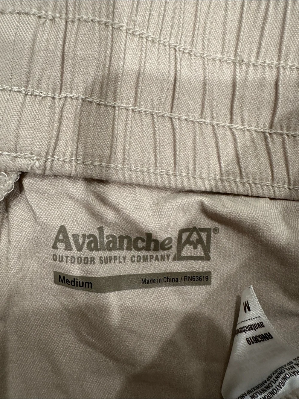 Avalanche Women's Athletic Drawstring Shorts - Cream